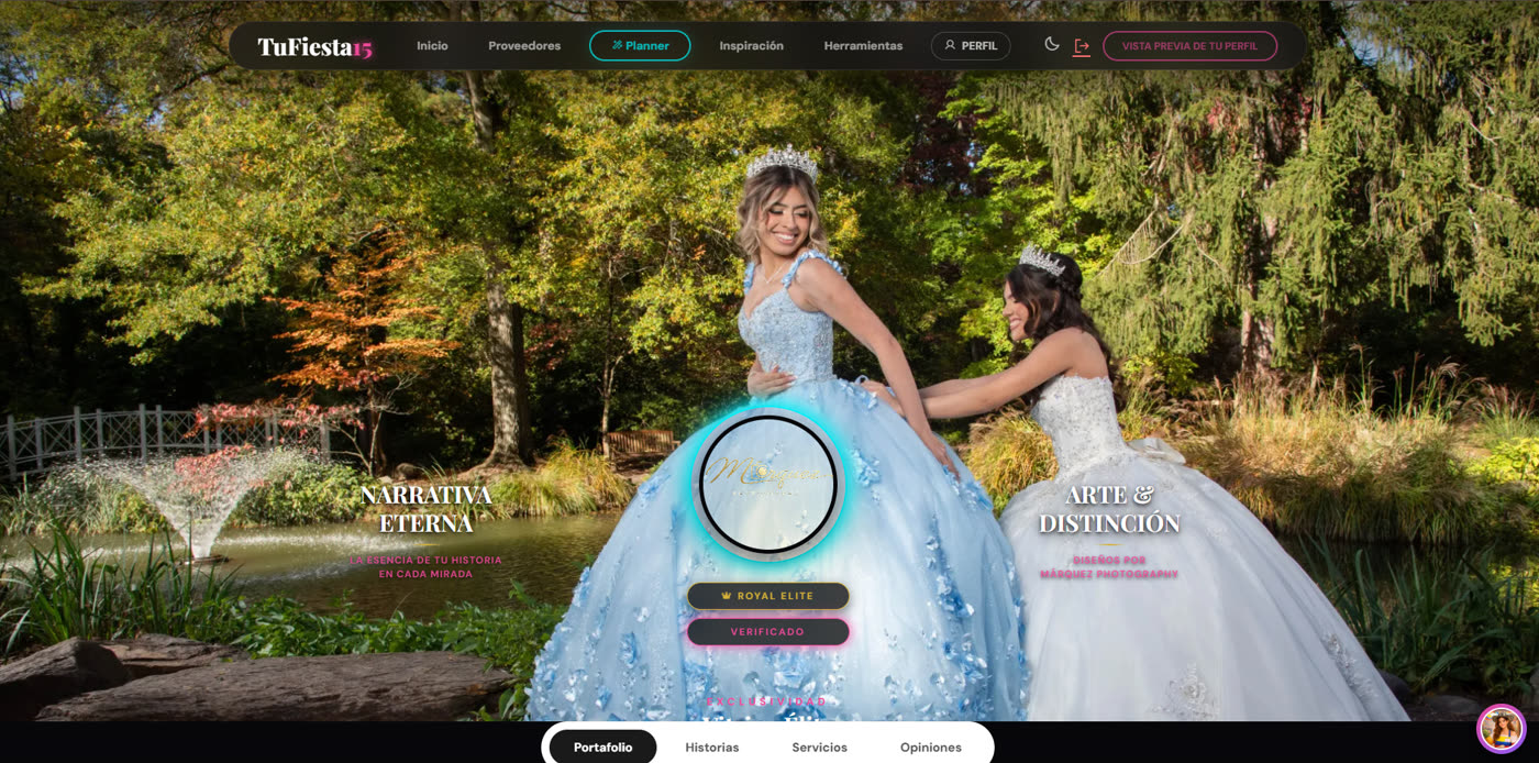 Márquez Photography — perfil verificado en Tu Fiesta 15