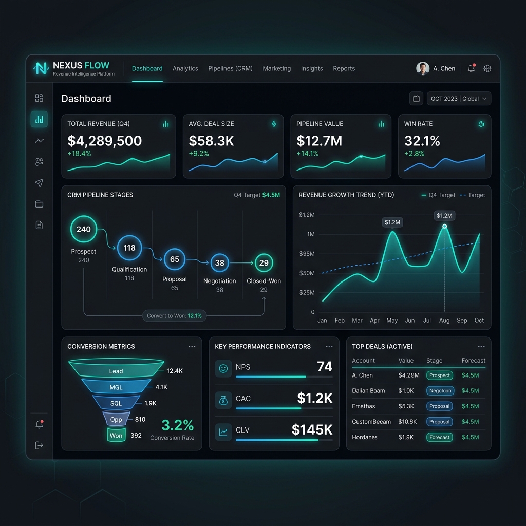 Nexus Flow Dashboard