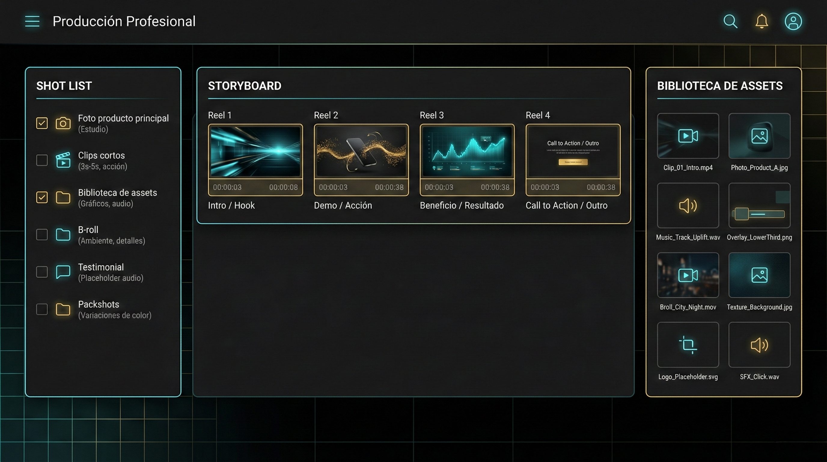 Producción Profesional